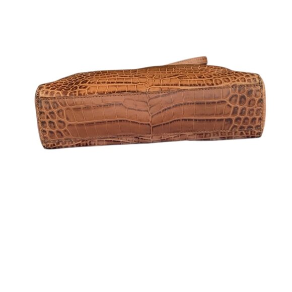 Michael Kors Hamilton Convertible Satchel/Tote Embossed Leather Womens Handbag - Picture 7 of 16